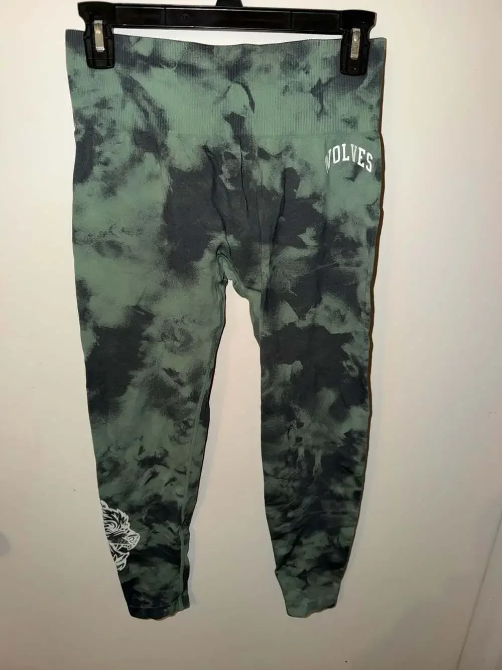 Darc Sport Everson Seamless Leggings in Green Marble Tie-Dye